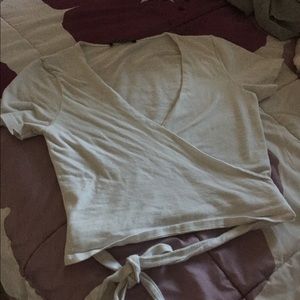 brandy melville wrap top